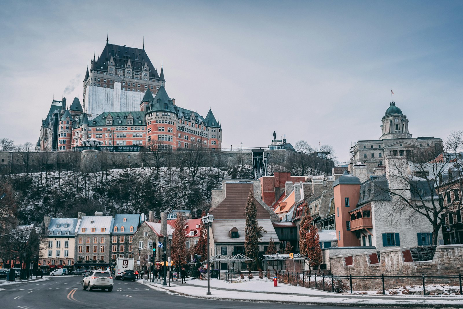 Château Frontenac and the rooftops of Old Québec, Quebec City